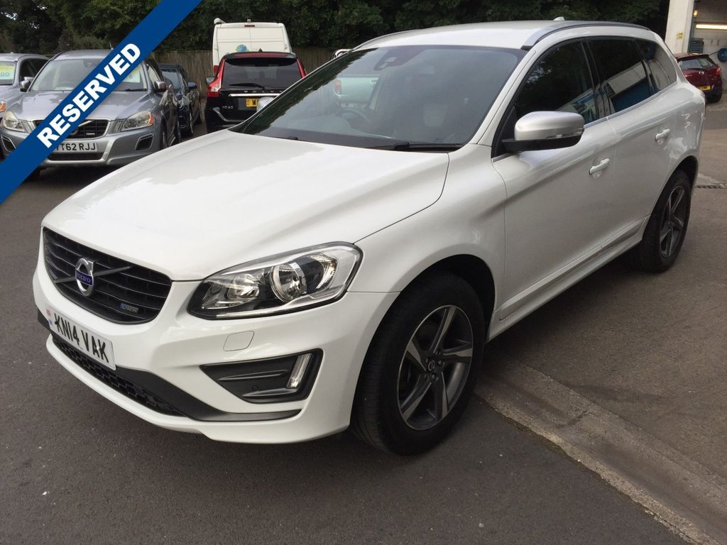 USED 2014 14 VOLVO XC60 2.4 D5 R-DESIGN NAV AWD 5d 212 BHP HEATED SEATS + SAT NAV + DAB