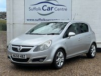USED 2008 58 VAUXHALL CORSA 1.2 SXI A/C 16V 5d 80 BHP www.suffolkcarcentre.co.uk - Located at Lowestoft