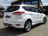 USED 2015 65 FORD KUGA 2.0 TITANIUM X TDCI 5d 177 BHP Finished in FROZEN WHITE metallic with contrasting FULL HEATED BLACK LEATHER TRIM. This Kuga is a great choice if you like driving. It's one of the most enjoyable, practical and fun family SUV's around. Features include Panoramic Roof, Full Heated Leather, Nav, Electric Boot, Rear View Camera, 19" ALLOYS, Auto Parking, Rear Park Sensors, DAB, B/Tooth, Cruise Power folding Door Mirrors and more. Dealer serviced at 8999 miles, 18240 miles, 37410 miles, 57170 miles, 67090 miles and at 88318 miles.