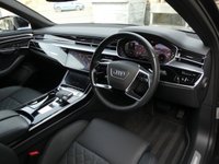 USED 2023 23 AUDI A8 3.0 TDI V6 50 QUATTRO BLACK EDITION MHEV 4d TIPTRONIC 282 S/S 1 OWNER FROM NEW, FULL AUDI SERVICE HISTORY, LAST SERVICED 16TH MARCH 2026. SAT NAV, VIRTUAL COCKPIT, FULL BLACK LEATHER, HEATED SEATS, REAR VIEW CAMERA, WIRELESS APPLE CARPLAY / ANDROID AUTO, ADAPTIVE AIR SUSPENSION, ADAPTIVE CRUISE CONTROL, AMBIENT LIGHTING, AUDI SOUND SYSTEM, PHONE BOX WIRELESS CHARGING, ELECTRIC MEMEORY SEATS, DAB RADIO, BLUETOOTH, ELECTRIC REAR SUN BLINDS, HEAD UP DISPLAY, MMI TOUCH, PARKING SYSTEM PLUS, POWER TAILGATE, PRIVACY GLASS, POWER DOOR CLOSURE, ISO FIX