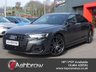 USED 2023 23 AUDI A8 3.0 TDI V6 50 QUATTRO BLACK EDITION MHEV 4d TIPTRONIC 282 S/S 1 OWNER FROM NEW, FULL AUDI SERVICE HISTORY, LAST SERVICED 16TH MARCH 2026. SAT NAV, VIRTUAL COCKPIT, FULL BLACK LEATHER, HEATED SEATS, REAR VIEW CAMERA, WIRELESS APPLE CARPLAY / ANDROID AUTO, ADAPTIVE AIR SUSPENSION, ADAPTIVE CRUISE CONTROL, AMBIENT LIGHTING, AUDI SOUND SYSTEM, PHONE BOX WIRELESS CHARGING, ELECTRIC MEMEORY SEATS, DAB RADIO, BLUETOOTH, ELECTRIC REAR SUN BLINDS, HEAD UP DISPLAY, MMI TOUCH, PARKING SYSTEM PLUS, POWER TAILGATE, PRIVACY GLASS, POWER DOOR CLOSURE, ISO FIX