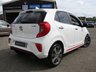 USED 2019 19 KIA PICANTO 1.0 GT-LINE S 5d 99 BHP Finished in CLEAR WHITE with HEATED BLACK LEATHER Trim. This is an excellent low mileage, Top of the Range small car for the money. High quality and neatly designed interior. Great to drive and cheap to run. Also offers plenty of space for passengers with 5 doors. Features include Electric Sunroof, Heated Leather Trim and Steering Wheel, Sat Nav, Rear View Camera, Alloys, B/Tooth, Power folding mirrors and more. Dealer serviced at 7975 miles, 10815 miles, 15546 miles, 21261 miles and at 26587