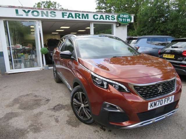 2020 70 Peugeot 3008 1.5 BLUEHDI S/S GT LINE 5d 129 BHP AUTOMATIC