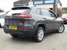 USED 2015 15 JEEP CHEROKEE 2.0 M-JET LONGITUDE PLUS 5d 138 BHP Finished in Granite Crystal METALLIC with contrasting Dark Grey trim. This Jeep Cherokee effectively sits in a class of its own. With its stylish seven-slot grille, slender headlamps it helps the Cherokee to stand out. Features include Sat Nav, DAB radio, B/Tooth, Park Sensors, Alloys and much more. Dealer serviced at 21900 miles, 38174 miles, 52102 miles, 80022 miles, 92135 miles, 92484 miles (inc Cam Belt and Water Pump), 99332 miles and at 104246 on arrival.