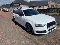 USED 2015 15 AUDI A4 2.0 TDI BLACK EDITION NAV 4d 187 BHP A BEAUTIFUL EXAMPLE FINISHED IN EXTREMELY POPULAR WHITE PAINT+DIESEL+AUTOMATIC+SERVICE HISTORY+PRIVACY GLASS+HALF LEATHER INTERIOR+SATELLITE NAVIGATION+PARK ASSIST+CLIMATE CONTROL+19 INCH ALLOY WHEELS+CONTACT OUR EXPERIENCED SALES TEAM TO FIND OUT MORE+READY TO DRIVE AWAY TODAY!!!!!!!!!!!!!!!!!!!!!!!!!!!!!!!!!!!!!!!!