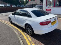USED 2015 15 AUDI A4 2.0 TDI BLACK EDITION NAV 4d 187 BHP A BEAUTIFUL EXAMPLE FINISHED IN EXTREMELY POPULAR WHITE PAINT+DIESEL+AUTOMATIC+SERVICE HISTORY+PRIVACY GLASS+HALF LEATHER INTERIOR+SATELLITE NAVIGATION+PARK ASSIST+CLIMATE CONTROL+19 INCH ALLOY WHEELS+CONTACT OUR EXPERIENCED SALES TEAM TO FIND OUT MORE+READY TO DRIVE AWAY TODAY!!!!!!!!!!!!!!!!!!!!!!!!!!!!!!!!!!!!!!!!