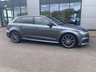USED 2017 17 AUDI A3 1.4 TFSI BLACK EDITION 150PS NAVIGATION IN STUNNING DAYTONA GREY