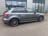 USED 2017 17 AUDI A3 1.4 TFSI BLACK EDITION 150PS NAVIGATION IN STUNNING DAYTONA GREY