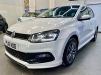 USED 2016 16 VOLKSWAGEN POLO 1.0 TSI BlueMotion Tech R-Line Hatchback 5dr Petrol Manual Euro 6 (s/s) (110 bhp) P.SensorsHeatedSeats,Nav,&pound;0Tax