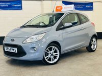 USED 2016 16 FORD KA 1.2 TITANIUM PANORAMIC 3 DOOR 69 BHP &pound;35 TAX 8 SERVICES TO 47,119 MILES