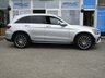 USED 2019 69 MERCEDES-BENZ GLC-CLASS 2.0 GLC 300 D 4MATIC AMG LINE PREMIUM 5d 242 BHP Finished in IRIDIUM SILVER MET with contrasting EBONY HEATED LEATHER trim. This GLC is an upmarket SUV with a quality interior and plenty of space inside. This SUV has arguably the poshest feeling cabin in its class. It has great Interior space and a generous size boot. Other features include Sat Nav, Full Heated Leather, DAB Radio, B/Tooth, Rear View Camera, Power Boot, Running Boards and more. Dealer serviced at 9138 miles, 24274 miles, 41609 miles, 56339 miles, and at 71689 miles on 18/5/2024