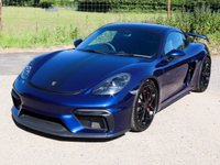 USED 2021 21 PORSCHE 718 CAYMAN 4.0 CAYMAN GT4 PDK 2d 415 BHP GREAT SPEC, SPORTS SEATS, PDK GEARBOX, PORSCHE WARRANTY, PDLS PLUS HEADLIGHTS, CARBON INTERIOR TRIM, RAX-TEX WITH CONTRASTING RED STITCHING, CHRONO, BOSE STEREO