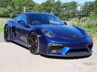 USED 2021 21 PORSCHE 718 CAYMAN 4.0 CAYMAN GT4 PDK 2d 415 BHP GREAT SPEC, SPORTS SEATS, PDK GEARBOX, PORSCHE WARRANTY, PDLS PLUS HEADLIGHTS, CARBON INTERIOR TRIM, RAX-TEX WITH CONTRASTING RED STITCHING, CHRONO, BOSE STEREO
