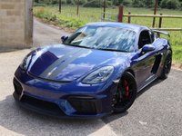 USED 2021 21 PORSCHE 718 CAYMAN 4.0 CAYMAN GT4 PDK 2d 415 BHP GREAT SPEC, SPORTS SEATS, PDK GEARBOX, PORSCHE WARRANTY, PDLS PLUS HEADLIGHTS, CARBON INTERIOR TRIM, RAX-TEX WITH CONTRASTING RED STITCHING, CHRONO, BOSE STEREO