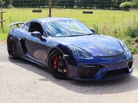 USED 2021 21 PORSCHE 718 CAYMAN 4.0 CAYMAN GT4 PDK 2d 415 BHP GREAT SPEC, SPORTS SEATS, PDK GEARBOX, PORSCHE WARRANTY, PDLS PLUS HEADLIGHTS, CARBON INTERIOR TRIM, RAX-TEX WITH CONTRASTING RED STITCHING, CHRONO, BOSE STEREO
