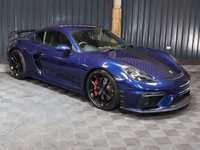 USED 2021 21 PORSCHE 718 CAYMAN 4.0 CAYMAN GT4 PDK 2d 415 BHP GREAT SPEC, SPORTS SEATS, PDK GEARBOX, PORSCHE WARRANTY, PDLS PLUS HEADLIGHTS, CARBON INTERIOR TRIM, RAX-TEX WITH CONTRASTING RED STITCHING, CHRONO, BOSE STEREO