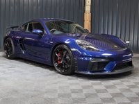 USED 2021 21 PORSCHE 718 CAYMAN 4.0 CAYMAN GT4 PDK 2d 415 BHP GREAT SPEC, SPORTS SEATS, PDK GEARBOX, PORSCHE WARRANTY, PDLS PLUS HEADLIGHTS, CARBON INTERIOR TRIM, RAX-TEX WITH CONTRASTING RED STITCHING, CHRONO, BOSE STEREO