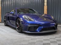 USED 2021 21 PORSCHE 718 CAYMAN 4.0 CAYMAN GT4 PDK 2d 415 BHP GREAT SPEC, SPORTS SEATS, PDK GEARBOX, PORSCHE WARRANTY, PDLS PLUS HEADLIGHTS, CARBON INTERIOR TRIM, RAX-TEX WITH CONTRASTING RED STITCHING, CHRONO, BOSE STEREO