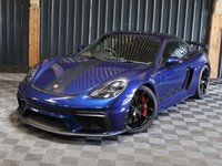 USED 2021 21 PORSCHE 718 CAYMAN 4.0 CAYMAN GT4 PDK 2d 415 BHP GREAT SPEC, SPORTS SEATS, PDK GEARBOX, PORSCHE WARRANTY, PDLS PLUS HEADLIGHTS, CARBON INTERIOR TRIM, RAX-TEX WITH CONTRASTING RED STITCHING, CHRONO, BOSE STEREO
