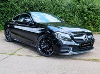 USED 2019 19 MERCEDES-BENZ C-CLASS 3.0 AMG C 43 4MATIC PREMIUM PLUS 2d 385 BHP PREMIUM PLUS PACKAGE   - BLACK WITH RED LEATHER - GLASS SUNROOF - 12 MONTH WARRANTY - FULL SERVICE HISTORY