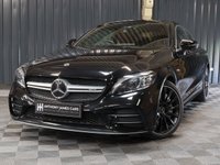 USED 2019 19 MERCEDES-BENZ C-CLASS 3.0 AMG C 43 4MATIC PREMIUM PLUS 2d 385 BHP PREMIUM PLUS PACKAGE   - BLACK WITH RED LEATHER - GLASS SUNROOF - 12 MONTH WARRANTY - FULL SERVICE HISTORY