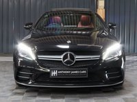 USED 2019 19 MERCEDES-BENZ C-CLASS 3.0 AMG C 43 4MATIC PREMIUM PLUS 2d 385 BHP PREMIUM PLUS PACKAGE   - BLACK WITH RED LEATHER - GLASS SUNROOF - 12 MONTH WARRANTY - FULL SERVICE HISTORY