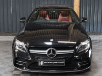 USED 2019 19 MERCEDES-BENZ C-CLASS 3.0 AMG C 43 4MATIC PREMIUM PLUS 2d 385 BHP PREMIUM PLUS PACKAGE   - BLACK WITH RED LEATHER - GLASS SUNROOF - 12 MONTH WARRANTY - FULL SERVICE HISTORY