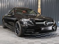 USED 2019 19 MERCEDES-BENZ C-CLASS 3.0 AMG C 43 4MATIC PREMIUM PLUS 2d 385 BHP PREMIUM PLUS PACKAGE   - BLACK WITH RED LEATHER - GLASS SUNROOF - 12 MONTH WARRANTY - FULL SERVICE HISTORY