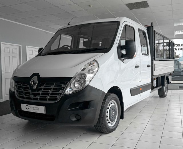 2018 18 Renault Master 2.3 LL35 BUSINESS DOUBLE CAB CAGED DROPSIDE 130 BHP VERY LOW MILES 
