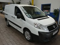 USED 2015 65 FIAT SCUDO 1.6 COMFORT MULTIJET SWB 89 BHP NICE TIDY EXAMPLE PLYLINED BULKHEAD 3 SEATS RADIO CD 2 OWNERS SERVICE HISTORY