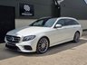 USED 2018 18 MERCEDES-BENZ E-CLASS 2.0 E 220 D AMG LINE PREMIUM 5d 192 BHP PREMIUM PACK, DIAMOND WHITE