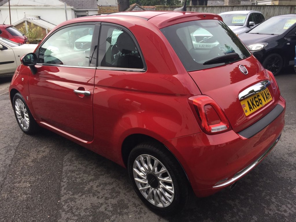 USED 2016 66 FIAT 500 1.2 LOUNGE 3d 69 BHP &pound;20 PER YEAR ROAD TAX
