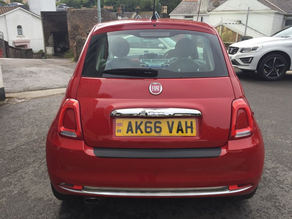 USED 2016 66 FIAT 500 1.2 LOUNGE 3d 69 BHP &pound;20 PER YEAR ROAD TAX