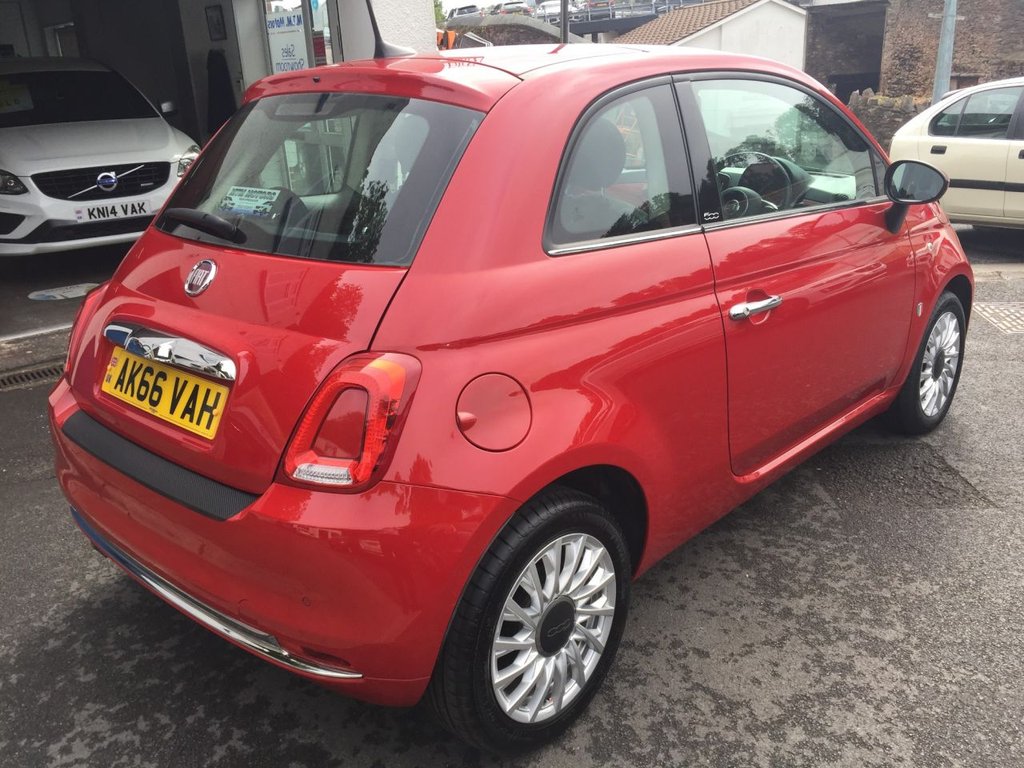 USED 2016 66 FIAT 500 1.2 LOUNGE 3d 69 BHP &pound;20 PER YEAR ROAD TAX