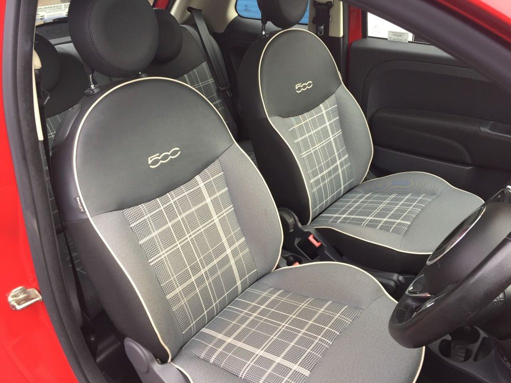 USED 2016 66 FIAT 500 1.2 LOUNGE 3d 69 BHP &pound;20 PER YEAR ROAD TAX