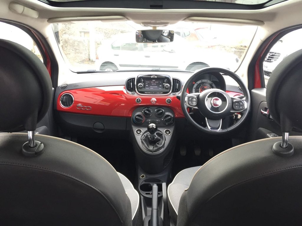USED 2016 66 FIAT 500 1.2 LOUNGE 3d 69 BHP &pound;20 PER YEAR ROAD TAX