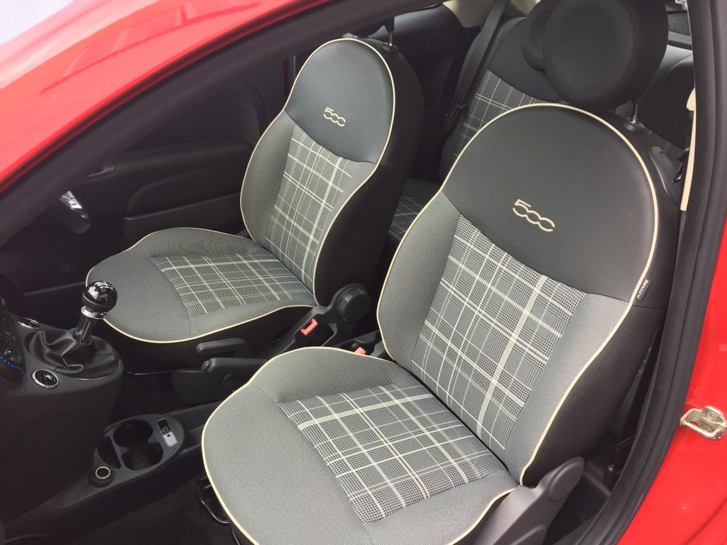 USED 2016 66 FIAT 500 1.2 LOUNGE 3d 69 BHP &pound;20 PER YEAR ROAD TAX