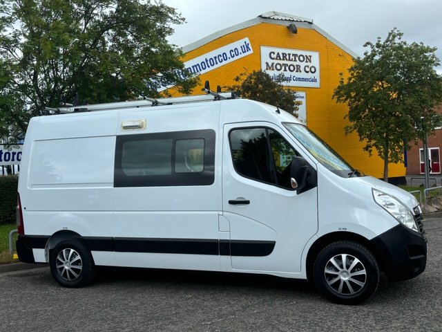 2019 68 Vauxhall Movano 2.3 L2 H2 6 SEATS / CREW / WELFARE / MESSING UNIT 125 BHP