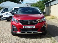 USED 2017 67 PEUGEOT 3008 1.6 BLUEHDI S/S ALLURE 5d 120 BHP www.suffolkcarcentre.co.uk - Located at Reydon