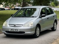 USED 2002 52 HONDA CIVIC 1.4 VISION S 5d 88 BHP 