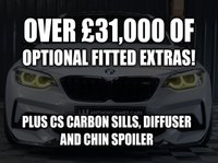 USED 2019 19 BMW M2 3.0 M2 COMPETITION 2d 405 BHP HUGE FACTORY SPEC PLUS LOADS OF M SPORT UPGRADES - M SPORT SUSPENSION - M SPORT BRAKES - M SPORT STEERING WHEEL WITH LEDS - MILTEK EXHAUST - CS WHEELS WITH CUP 2 TYRES - CS CARBON SPLITTER AND DIFFUSER - PLUS FULL BMW HISTORY