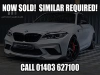 USED 2019 19 BMW M2 3.0 M2 COMPETITION 2d 405 BHP HUGE FACTORY SPEC PLUS LOADS OF M SPORT UPGRADES - M SPORT SUSPENSION - M SPORT BRAKES - M SPORT STEERING WHEEL WITH LEDS - MILTEK EXHAUST - CS WHEELS WITH CUP 2 TYRES - CS CARBON SPLITTER AND DIFFUSER - PLUS FULL BMW HISTORY