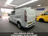 USED 2020 70 FORD TRANSIT CUSTOM 2.0 320 LIMITED DCIV ECOBLUE 130BHP AUTOMATIC 6 SEAT CREW VAN  1 OWNER FACTORY CREW CAB AIR CON & AUTOMATIC