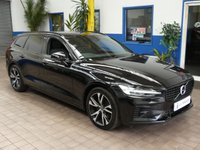 USED 2021 21 VOLVO V60 2.0 RECHARGE T6 R-DESIGN AWD 5d 337 BHP BIG SPEC 4WD SAT NAV LEATHER HEATED FRONT AND REAR SEATS HEATED STEERING REAR VIEW CAMERA ELECTRCI TAILGATE PARKING SENSORS 1 OWNER SERVICE HISTORY WARRANTY