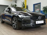 USED 2021 21 VOLVO V60 2.0 RECHARGE T6 R-DESIGN AWD 5d 337 BHP BIG SPEC 4WD SAT NAV LEATHER HEATED FRONT AND REAR SEATS HEATED STEERING REAR VIEW CAMERA ELECTRCI TAILGATE PARKING SENSORS 1 OWNER SERVICE HISTORY WARRANTY