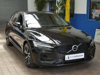 USED 2021 21 VOLVO V60 2.0 RECHARGE T6 R-DESIGN AWD 5d 337 BHP BIG SPEC 4WD SAT NAV LEATHER HEATED FRONT AND REAR SEATS HEATED STEERING REAR VIEW CAMERA ELECTRCI TAILGATE PARKING SENSORS 1 OWNER SERVICE HISTORY WARRANTY