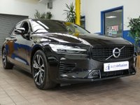 USED 2021 21 VOLVO V60 2.0 RECHARGE T6 R-DESIGN AWD 5d 337 BHP BIG SPEC 4WD SAT NAV LEATHER HEATED FRONT AND REAR SEATS HEATED STEERING REAR VIEW CAMERA ELECTRCI TAILGATE PARKING SENSORS 1 OWNER SERVICE HISTORY WARRANTY