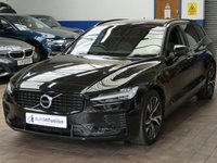 USED 2021 21 VOLVO V60 2.0 RECHARGE T6 R-DESIGN AWD 5d 337 BHP BIG SPEC 4WD SAT NAV LEATHER HEATED FRONT AND REAR SEATS HEATED STEERING REAR VIEW CAMERA ELECTRCI TAILGATE PARKING SENSORS 1 OWNER SERVICE HISTORY WARRANTY
