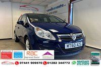 USED 2010 60 VAUXHALL CORSA 1.4 SE 5d 98 BHP LOW RATE FINANCE AVAILABLE +  FREE12 MONTH RAC MEMBERSHIP + RAC PLATINUM WARRANTY INCLUDED