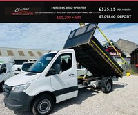 USED 2021 71 MERCEDES-BENZ SPRINTER 315 CDI PROGRESSIVE 3.5T TIPPER BODY DROPSIDE PICKUP  FINANCE PART EXCHANGE 